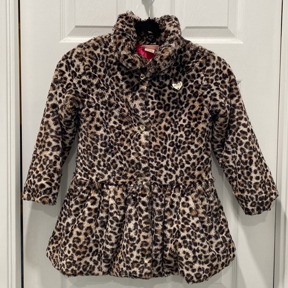 Juicy Couture Faux Fur Leopard Coat - Picture 2 of 13